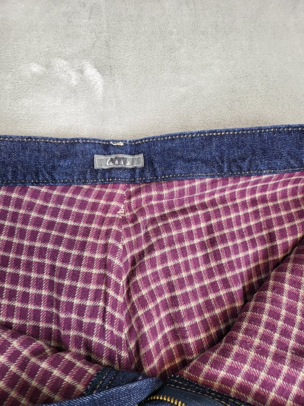 Cabela's Flannel Lined Jeans Women's Size 16 Regular Dark Wash Straight Leg - Picture 3 of 10